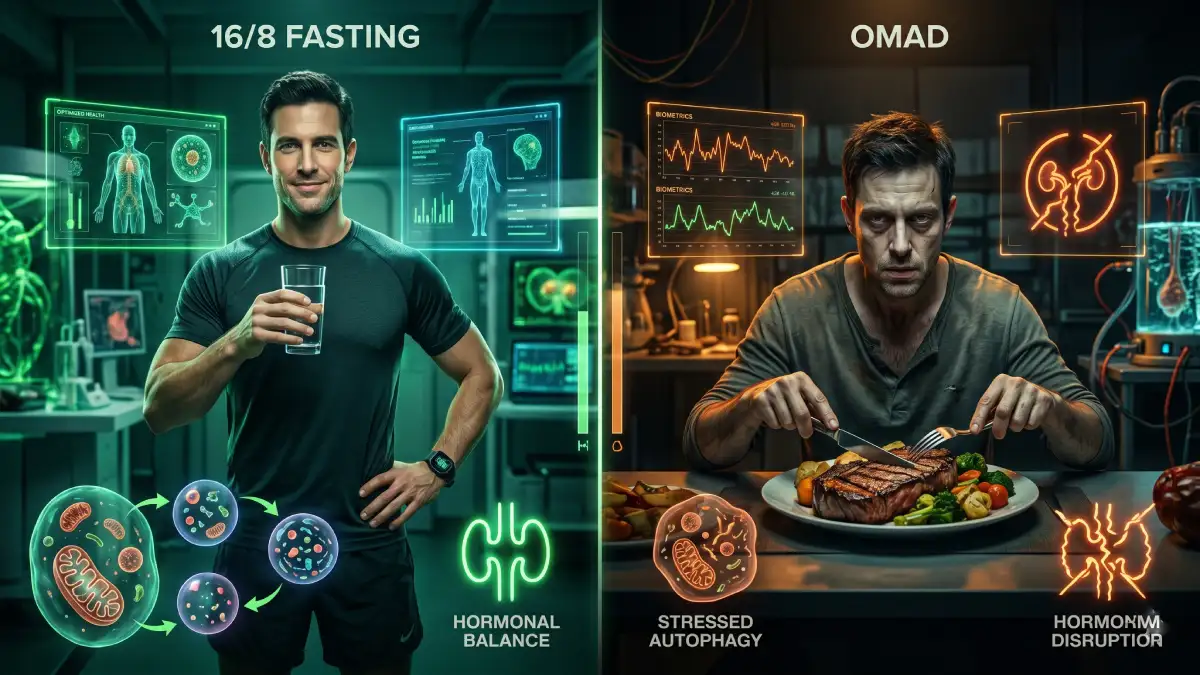 Jeûne 16/8 vs OMAD : Pourquoi l'un booste votre autophagie et l'autre détruit vos hormones