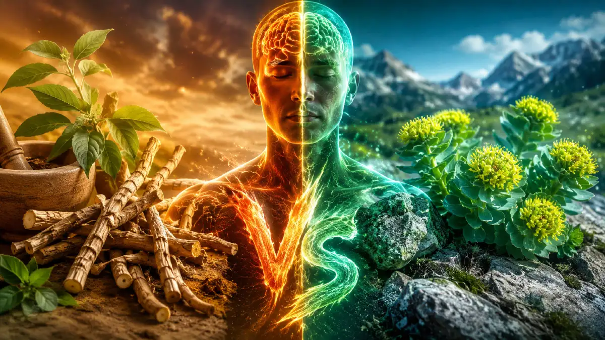 Hero Image for article Ashwagandha vs Rhodiola : Lequel Réduit Vraiment le Cortisol ?
