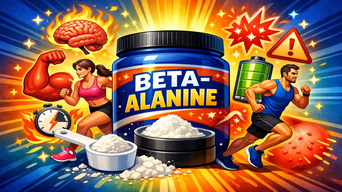 Hero Image for article Bêta-Alanine : Bienfaits, Dosage et Effets Secondaires (Guide Complet pour Booster l’Endurance et la Performance)