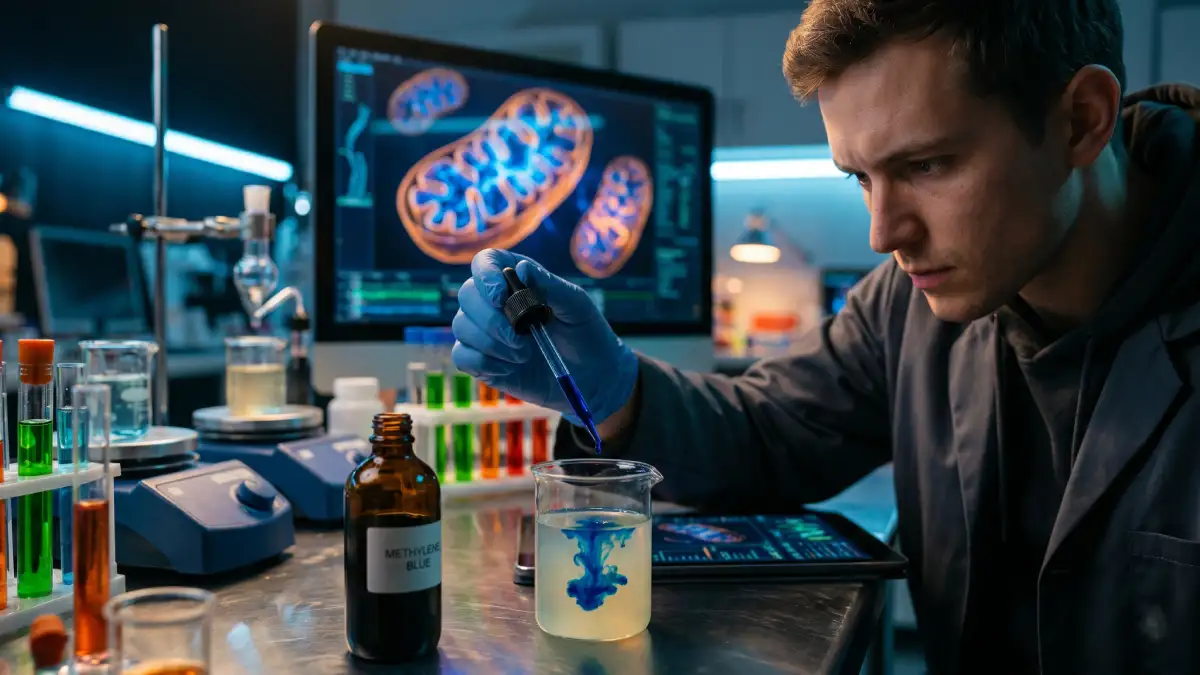 Hero Image for article Bleu de Méthylène : le nootropique ultime pour doper vos mitochondries et votre clarté mentale