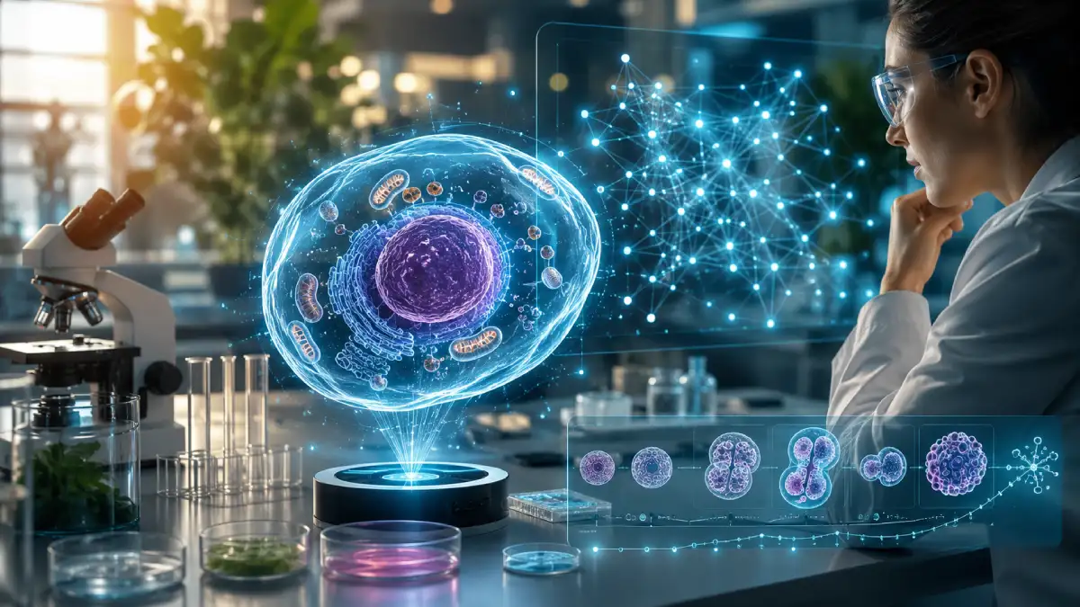Cellule virtuelle et IA : quel potentiel pour la recherche sur le vieillissement ?