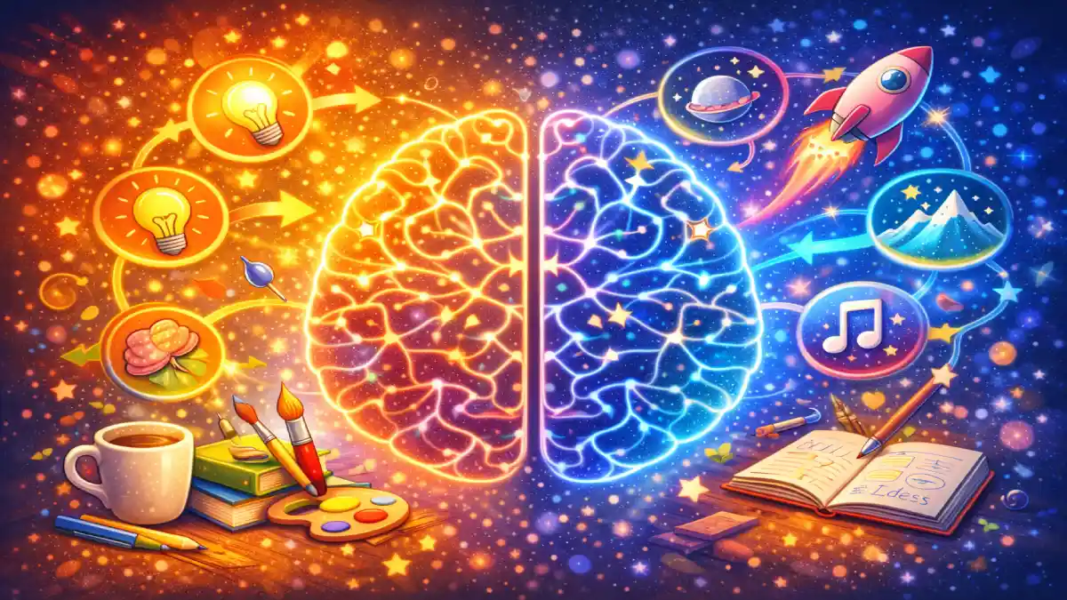 Hero Image for article Default Mode Network : Pourquoi ton Cerveau au Repos Génère tes Meilleures Idées ?