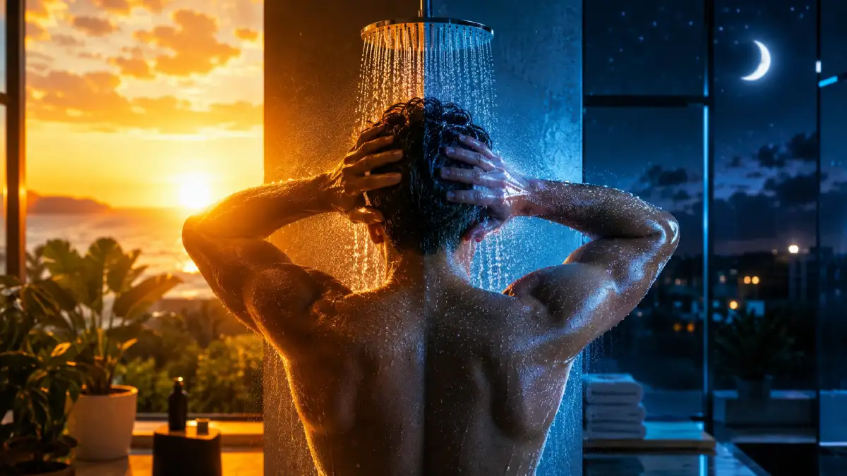Douche froide matin ou soir ? Le timing exact selon tes objectifs