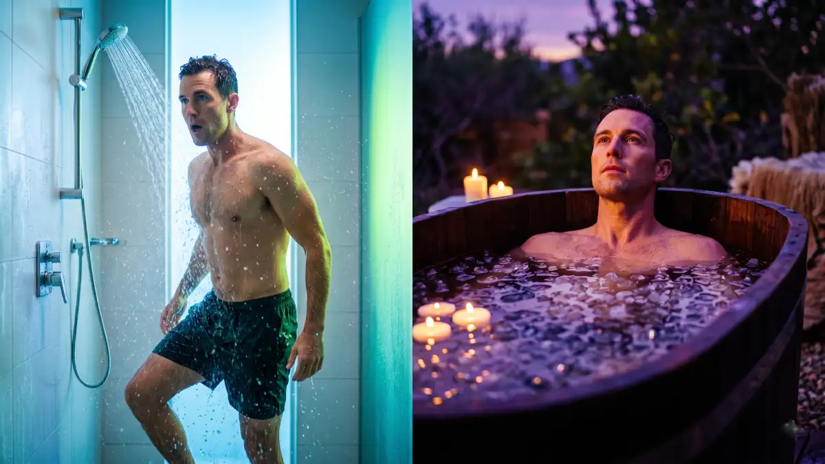 Hero Image for article Douche froide matinale vs Bain glacé le soir : L'impact radicalement différent sur votre dopamine