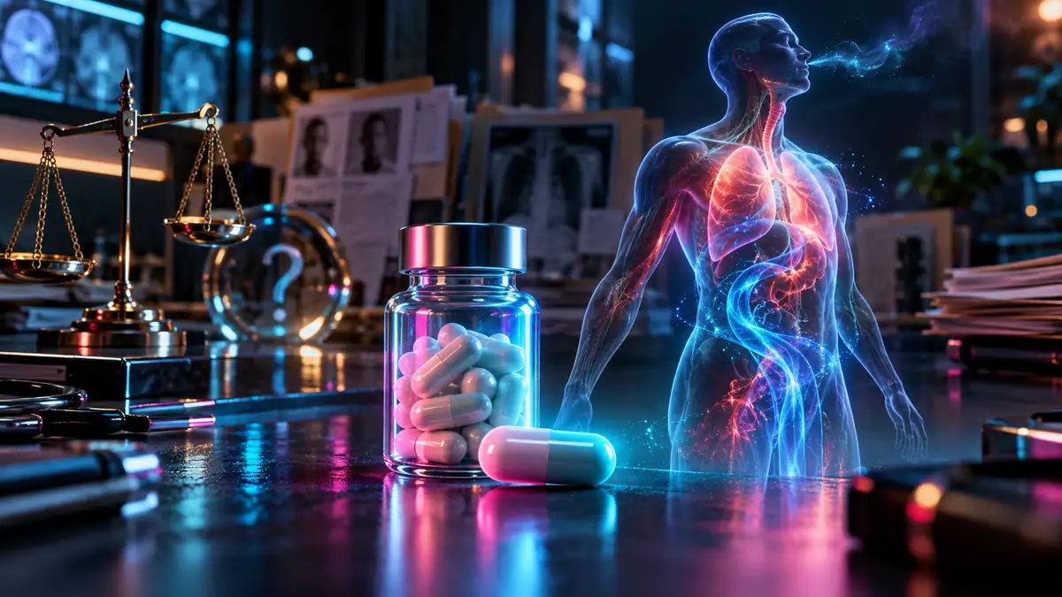 Schematische Gegenüberstellung der konventionellen Anionenlücke und der physikochemischen Analyse von Säure-Basen-Störungen im Zusammenhang mit Topiramat.