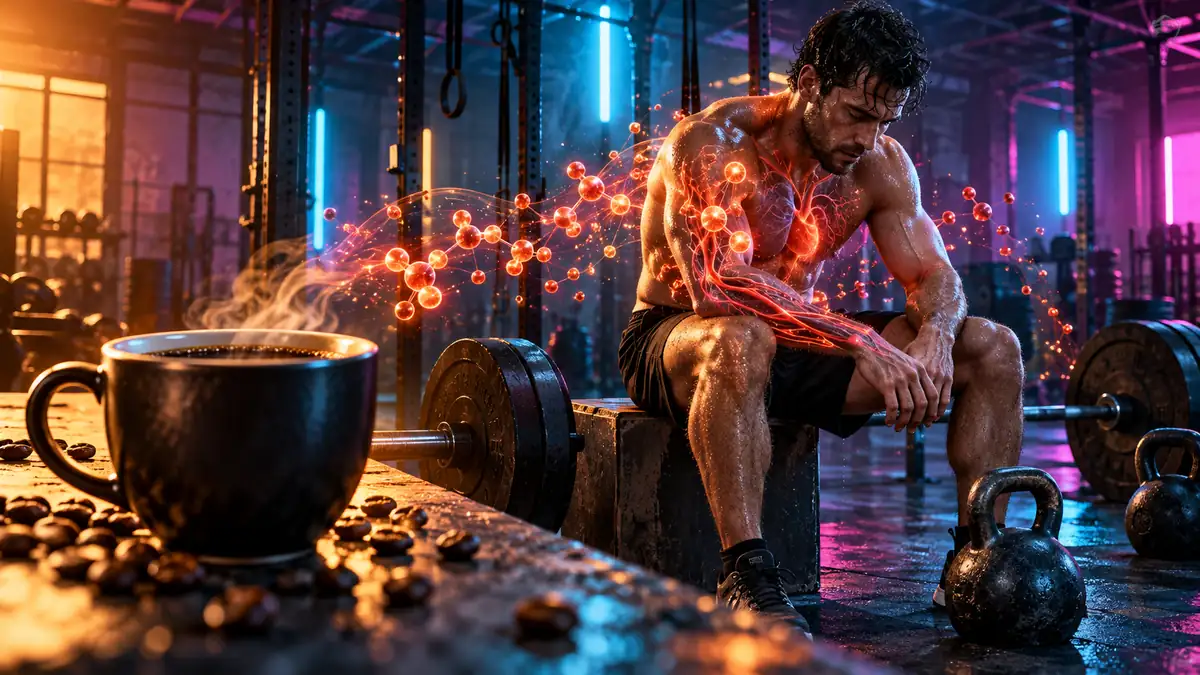Praticante di CrossFit durante un allenamento, a illustrazione di uno studio sulla caffeina e sulle risposte ematiche allo sforzo.