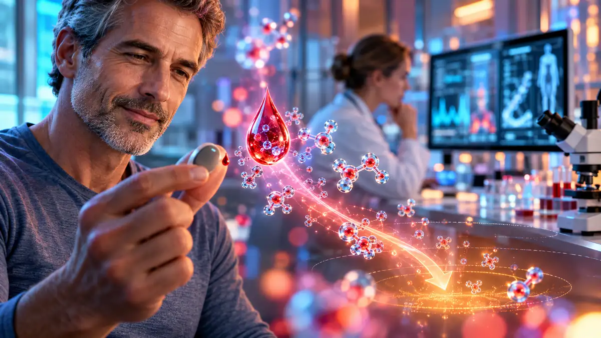 Ilustración de la HbA1c y de la evaluación del riesgo de mortalidad en la diabetes de tipo 2.