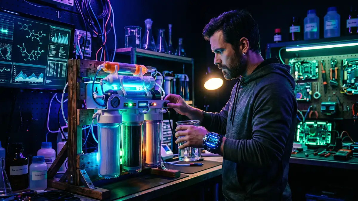 Hero Image for article Filtration de l'eau : Pourquoi l'osmose inverse est la seule option pour un biohacker en 2026 ?