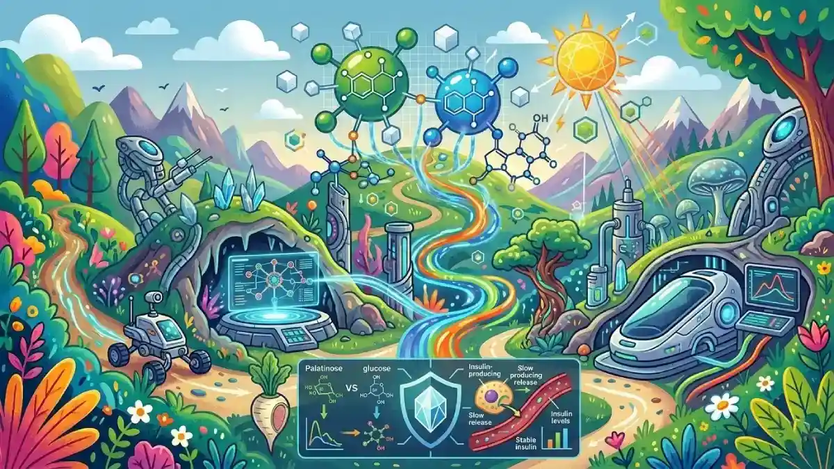 Hero Image for article Palatinose (Isomaltulose) : Le Sucre Lent qui Stabilise la Glycémie sans Pic d’Insuline