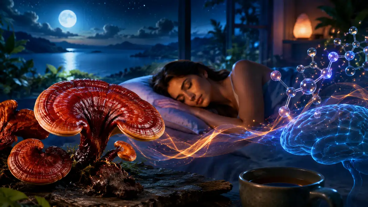 Champignon Reishi : Le nootropique ultime pour faire baisser le cortisol le soir