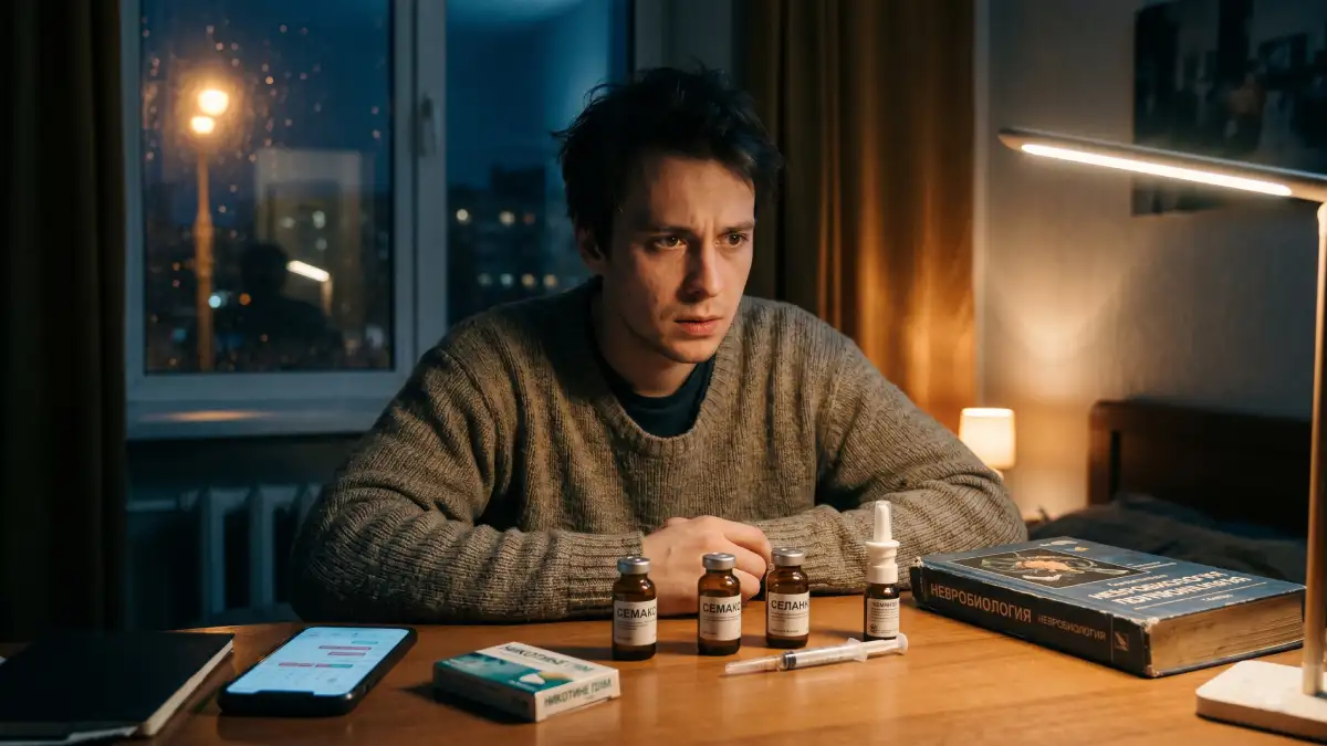 Semax vs Selank : Quel nootropique russe choisir pour l'anxiété de performance ?